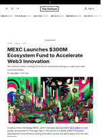 MEXC Launches $300M Ecosystem Fund to Accelerate Web3 Innovation - 