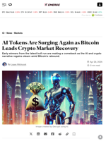AI Tokens Are Surging Again as Bitcoin Leads Crypto Market Recovery - Decrypt