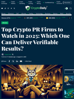 Top Crypto PR Firms to Watch in 2025: Which One Can Deliver Verifiable Results? - Crypto Daily