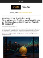 Cardano Price Prediction: ADA Strengthens Its Position as A Top Altcoin as Cardano Ecosystem Expands Rapidly, $5 Inbound?