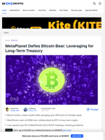 MetaPlanet Defies Bitcoin Bear: Leveraging for Long-Term Treasury - BeInCrypto