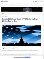 Congress Enters CFTC-State Fight Over Prediction Market Rules