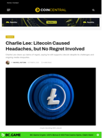 Charlie Lee: Litecoin Caused Headaches, but No Regret Involved - CoinCentral
