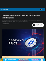 Cardano Price Could Drop To $0.53 Unless This Happens