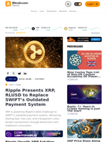Ripple Presents XRP, RLUSD to Replace SWIFT’s Outdated Payment System – Featured Bitcoin News
