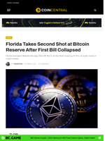 Florida Takes Second Shot at Bitcoin Reserve After First Bill Collapsed - CoinCentral