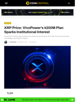 XRP Price: VivoPower's $200M Plan Sparks Institutional Interest - CoinCentral