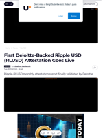 First Deloitte-Backed Ripple USD (RLUSD) Attestation Goes Live - U.Today