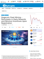 Dogecoin Fleet Mining - Participate in Daily Rewards and Receive Incentives Upon Registration