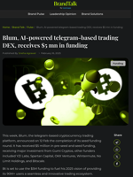 Blum receives $5 mn funding; seeks expansion in diverse markets