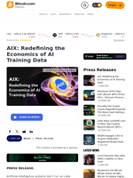 AIX: Redefining the Economics of AI Training Data – Press release Bitcoin News