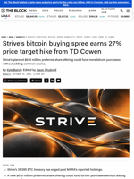 Strive’s bitcoin buying spree earns 27% price target hike from TD Cowen | The Block