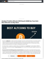 Analyst Predicts Bitcoin Will Reach $300K by Year-End – Best Altcoins to Buy Now