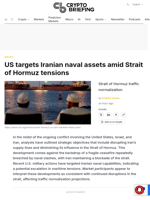 US targets Iranian naval assets amid Strait of Hormuz tensions