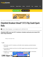 Chainlink Breakout Ahead? $17.5 Flip Could Spark Rally