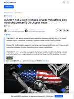 US Crypto News: CLARITY Act Changes The Game for Crypto
