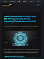 LINK Price Prediction: Chainlink Eyes $18-19 Target Despite Bearish Momentum Through December 2025 - Blockchain.News