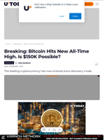 Breaking: Bitcoin Hits New All-Time High. Is $150K Possible?