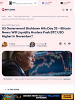 US Government Shutdown Hits Day 35: Bitcoin News Reacts