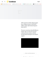 XRP Price News: Slides 6% as Bitcoin Drop Slashes Bullish Sentiment