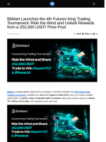 BitMart Launches the 4th Futures King Trading Tournament: Ride the Wind and Unlock Rewards from a 252,000 USDT Prize Pool - Visionary Financial