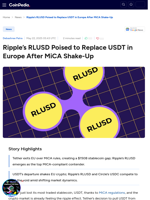 Ripple’s RLUSD Poised to Replace USDT in Europe After MiCA Shake-Up