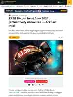 $3.5 Billion Bitcoin Heist, Biggest Crypto Hack Ever, Retroactively Uncovered