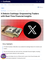 X Debuts Cashtags: Empowering Traders with Real-Time Financial Insights