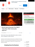 World Liberty Executes First $WLFI Token Burn After Community Approval - NullTX