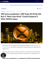XRP price prediction: XRP Eyes $5.50 By Q4, But A “Next-Gen Rival” Could Outpace It With 1000% Gains : Remittix