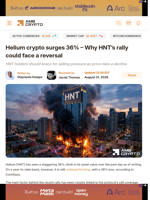 Helium crypto surges 36% - Why HNT’s rally could face a reversal - AMBCrypto