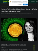 Uniswap's First President Steps Down - Who’s Poised to Take Over Now?
