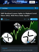 XRP Realized Losses Spike to Highest Level Since 2022, Will Price Rally Again?