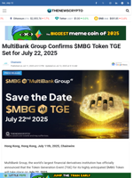 MultiBank Group Confirms $MBG Token TGE Set for July 22, 2025 - TheNewsCrypto