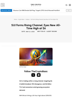 SUI Forms Rising Channel, Eyes New All-Time High at $6