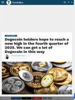 Dogecoin holders hope to reach a new high in the fourth quarter of 2025. We can get a lot of Dogecoin in this way - TechBullion