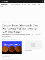 Cardano Beats Ethereum In Core Dev Activity: Will This Power An ADA Price Surge?