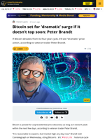Bitcoin Top Or 'Dramatic' Move Is Coming Soon: Peter Brandt