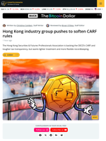 Hong Kong Lobby Seeks Softer CARF, CRS Penalty Rules