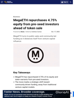 MegaETH repurchases 4.75% equity from pre-seed investors ahead of token sale