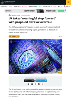 UK Floats ’No Gain, No Loss’ Taxes on DeFi Transactions