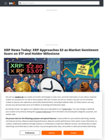 XRP News Today: XRP Approaches $3 as Market Sentiment Soars on ETF and Holder Milestone - Brave New Coin