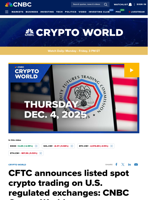 CFTC announces listed spot crypto trading on U.S. regulated exchanges: CNBC Crypto World