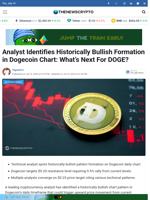 Analyst Identifies Historically Bullish Formation in Dogecoin Chart: What's Next For DOGE?