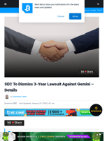 SEC To Dismiss 3-Year Lawsuit Against Gemini - Details | Bitcoinist.com