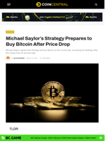 Michael Saylor's Strategy Prepares to Buy Bitcoin After Price Drop