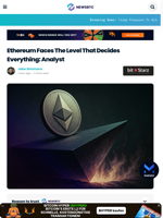 Ethereum Faces The Level That Decides Everything: Analyst
