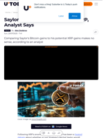 Saylor Wouldn't Have Touched XRP, Analyst Says