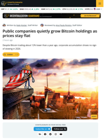 American Bitcoin and Other Public Companies Add to Bitcoin Treasuries