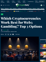 Which Cryptocurrencies Work Best for Web3 Gambling? Top 3 Options - Crypto Daily